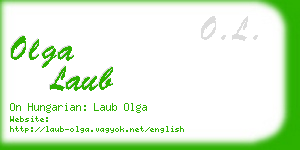 olga laub business card